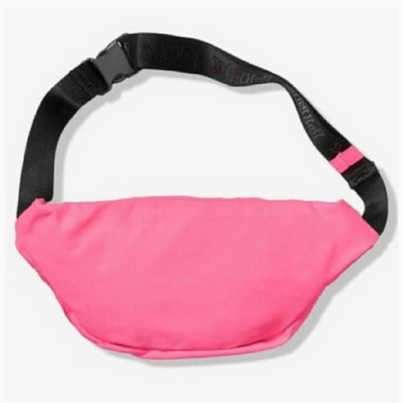 Victoria's Secret Pink Fanny Pack Adjustable Waist Belt Bag Hot Neon Pink NEW - Picture 2 of 7